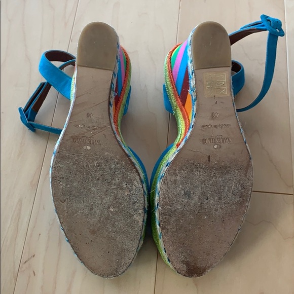 Valentino Rainbow Wedges - Picture 2 of 11
